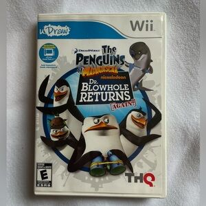 The Penguins of Madagascar Dr. Blowhole Returns Again U Draw - Nintendo Wii